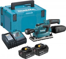 Makita DBO382RTJ 18V Brushless Finishing Sander LXT with 2 x 5Ah Batteries, Charger & MakPac Case £269.95